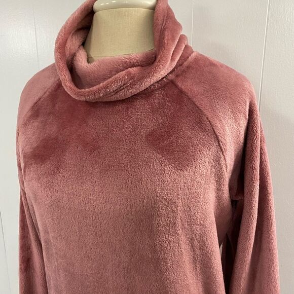 GAIAM | Dusty Pink Cowlneck Fleece Sweatshirt - Picture 8 of 11
